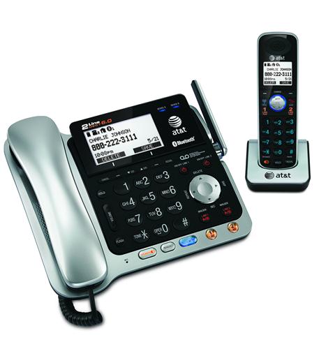 2-line Corded/Cordless with ITAD AT&T TL86109 Corded/Cordless Phone with DECT 6.0 Tech - Image 1