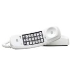 AT&T 210 White Corded Trimline Phone with Speed Dial