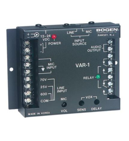 Bogen BG-VAR1 Voice Activated Relay for Audio Control