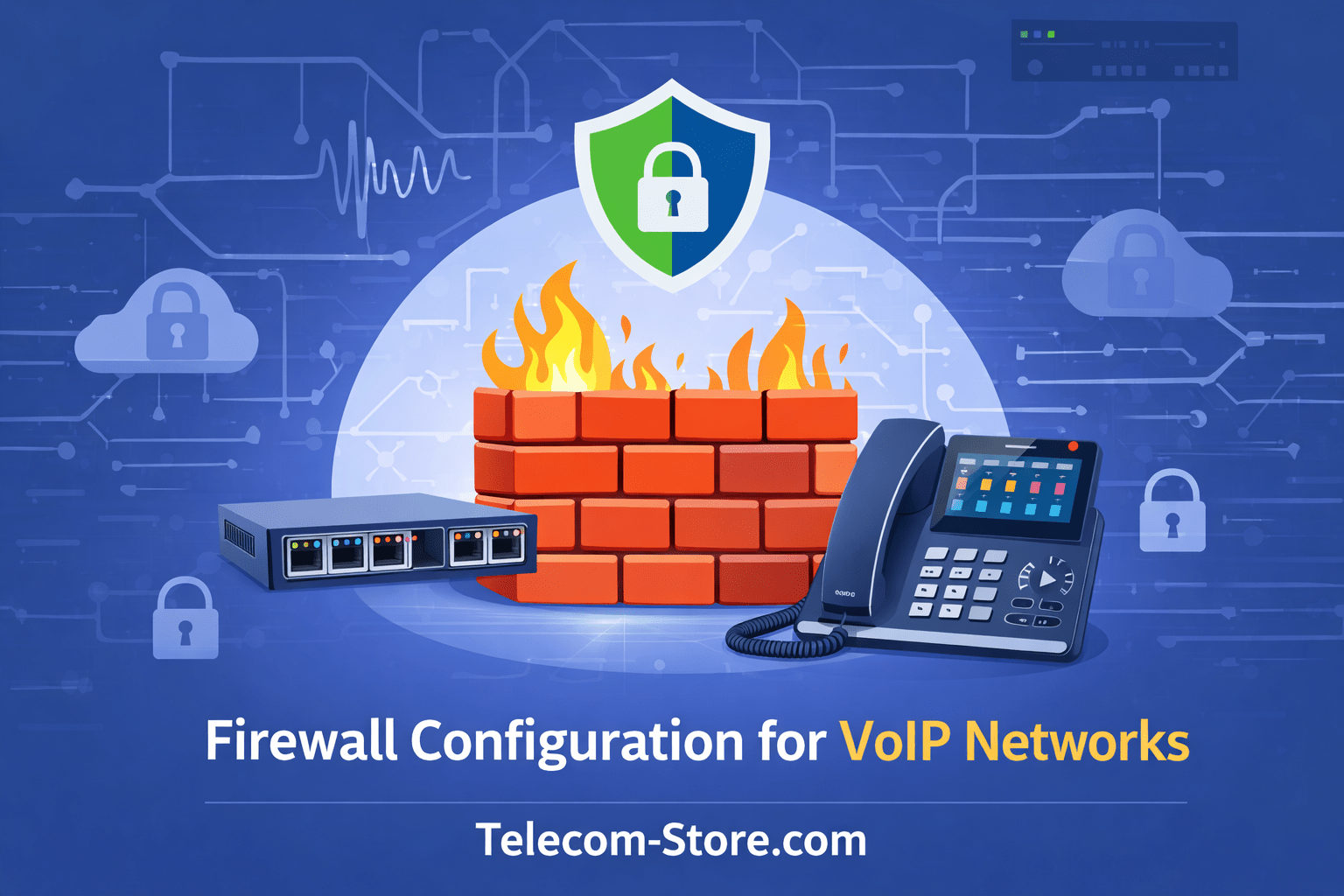 Network switch and firewall setup for small business VoIP