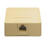 ICC IC625SB6IV Ivory RJ-11 6P6C Surface Mount Jack for Voice