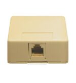 ICC IC625SB6IV Ivory RJ-11 6P6C Surface Mount Jack for Voice