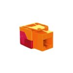 ICC EZ Orange Cat 6 Modular Connector Jack - 8 Position
