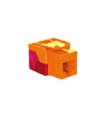 ICC EZ Orange Cat 6 Modular Connector Jack - 8 Position