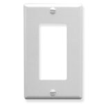 Decorex White 1 Gang Decora Faceplate with Screws