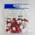 ICC 25-Pack White Cat6 HD Keystone Jacks - High Speed