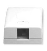 ICC Elite 1-Port White Surface Mount Box for Data & Voice