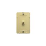ICC Ivory 6P6C Wall Plate - Telephone Jack, Single Gang