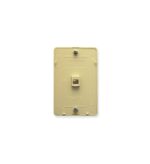 ICC Ivory 6P6C Wall Plate - Telephone Jack, Single Gang