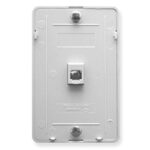 ICC White Wall Plate IDC 6P6C for Telephone Connections