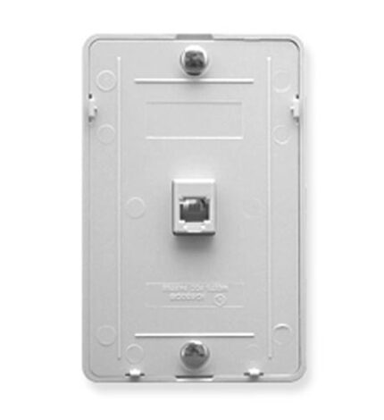 ICC White Wall Plate IDC 6P6C for Telephone Connections