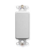 ICC White plastic Decora blank insert for switch plates