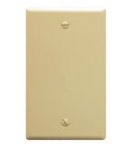 ICC IC630EB0IV Ivory 1-Gang Blank Wall Plate with Screws