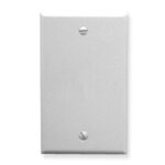 ICC White 1 Gang Flush Wall Plate Blank with Screws