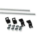 ICC Runway Ceiling Rod Kit, Steel, Black, 2-Pack