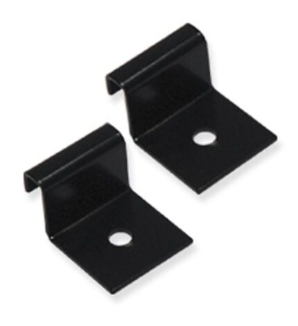 ICC Runway Wall Brackets, Steel, Black Textured, 2 Pack