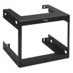 ICC 18in Wall Mount Rack 8 RMS Steel Durable 125lbs