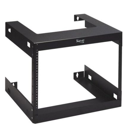 ICC 18in Wall Mount Rack 8 RMS Steel Durable 125lbs