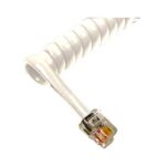 Cablesys ICC 6' White Handset Cord - GCHA444006-FWH