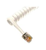 Cablesys ICC 6' White Handset Cord - GCHA444006-FWH