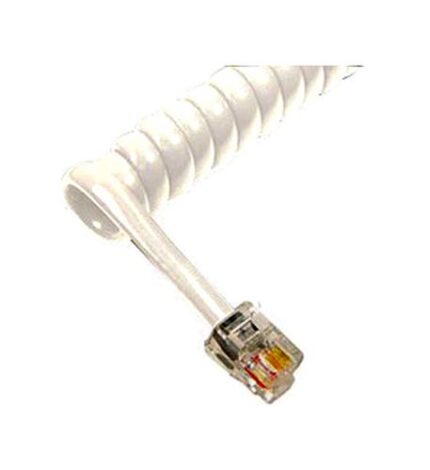 Cablesys ICC 6' White Handset Cord - GCHA444006-FWH