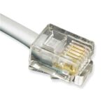 25' Flat 6P4C Line Cord for Voice Connectivity - Cablesys