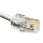 Cablesys 7' Silver 8P8C Telephone Line Cord - Voice/Data