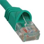 ICC Green 1ft Cat5e Patch Cord with Molded Boot - Gold Plated