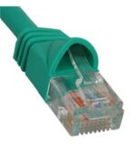 ICC Green 1ft Cat5e Patch Cord with Molded Boot - Gold Plated