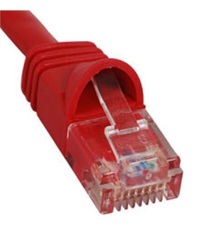 ICC 10ft Red Cat 6 Patch Cable with Gold Contacts