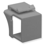 ICC Gray Blank Modular Connector Insert 10 Pack