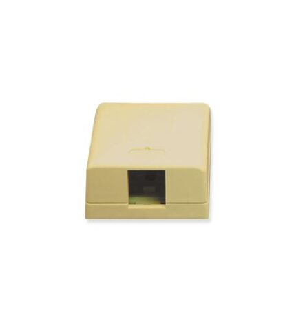 ICC Surface Mount Box 1-Port Ivory - Modular Outlet