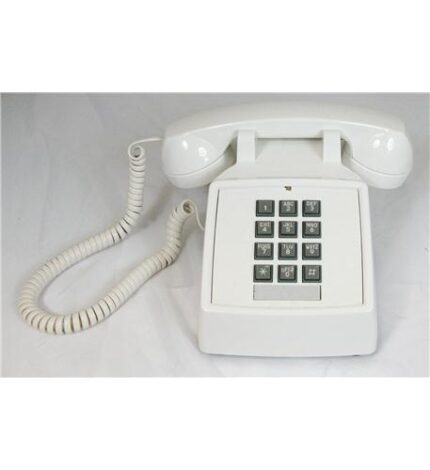 Cortelco 250015-VBA-20M White Desk Phone with Volume Control