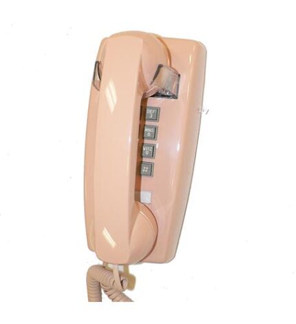 Cortelco Mini Wall Phone Beige w/ Volume Control