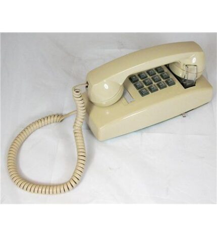 Cortelco 255409-VBA-20M Ivory Mini Wall Phone with Volume Control