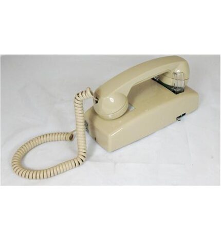 Cortelco Ash Wall Phone No Dial with Pigtail