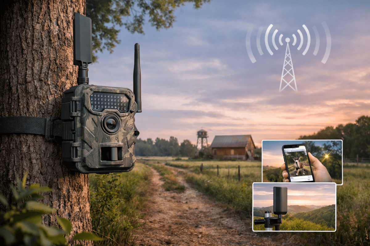 Cellular trail camera monitoring remote rural property