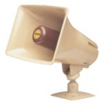 VALCOM Talkback Paging Horn Beige Weather-Resistant Outdoor