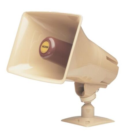 VALCOM Talkback Paging Horn Beige Weather-Resistant Outdoor
