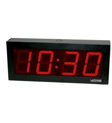 VALCOM D2440B 4 Inch Super Bright LED Digital Clock for 24V