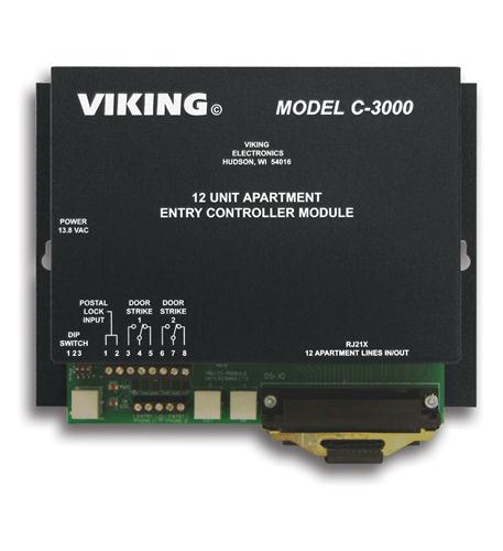 Viking 1 to 96 Apartment Entry Viking Electronics VK-C-3000 Keyless Entry System for Apartments - Image 1