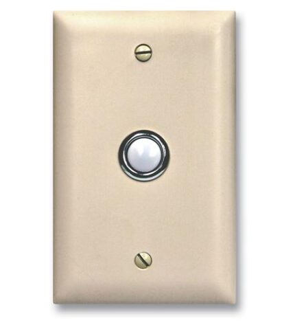 Viking Electronics WH Unbreakable Plastic Door Bell Button