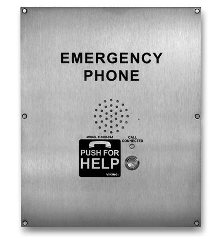 14 Ga stainless steel panel Viking Electronics 02A Stainless Steel ADA Emergency Phone - Image 1