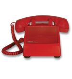 Viking No Dial Desk Phone Red - Amplified, Volume Control