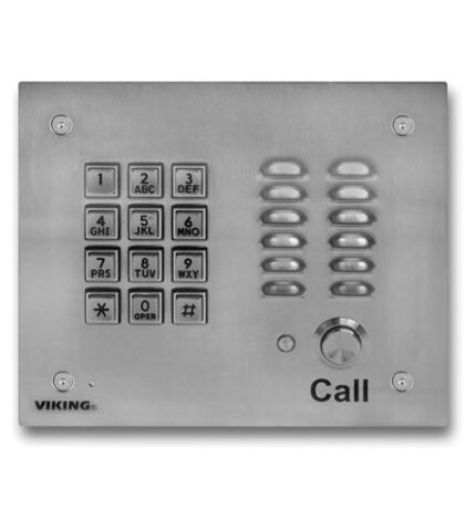Viking Electronics 3EWP Weatherproof Handsfree Stainless Steel Phone