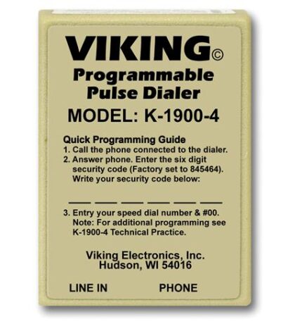Viking Electronics Pulse hot dialer phone for security use