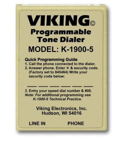 Viking VK-K-1900-5 Hot Dialer with Touch Tone & Security