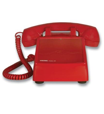 Viking Hotline Desk Phone Red - Hearing Aid Compatible