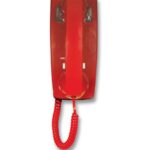 Viking Hotline Wall Phone Red - Amplified, Speed Dial