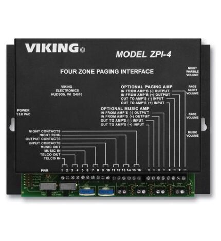 Viking Multi-Zone Paging Interface VK-ZPI-4 for 4-8 Zones